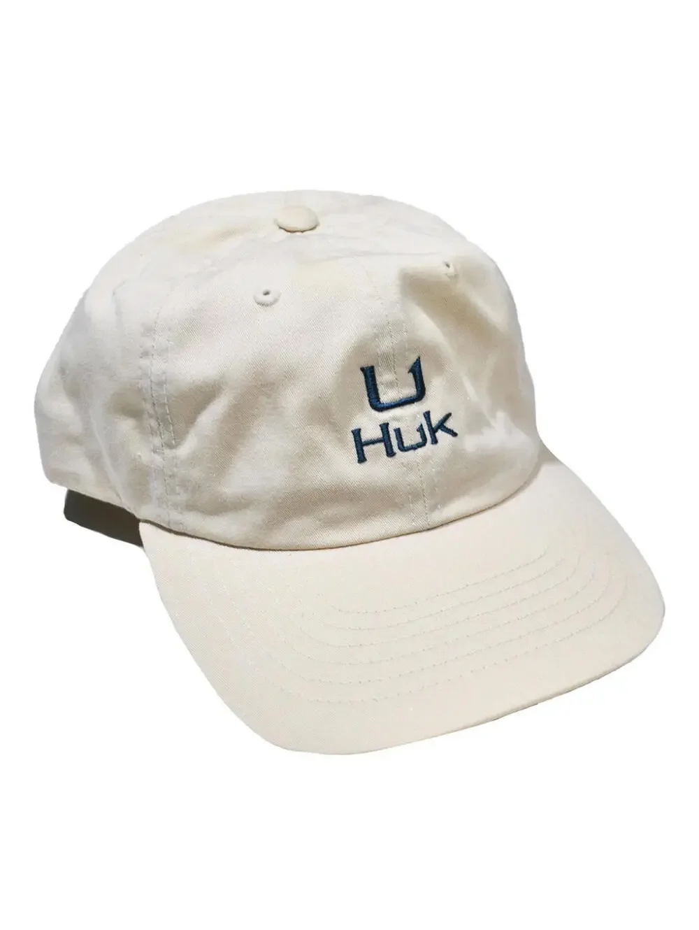 Huk Fishing Outdoors Tan Fish Hunting Strap Hat Cap